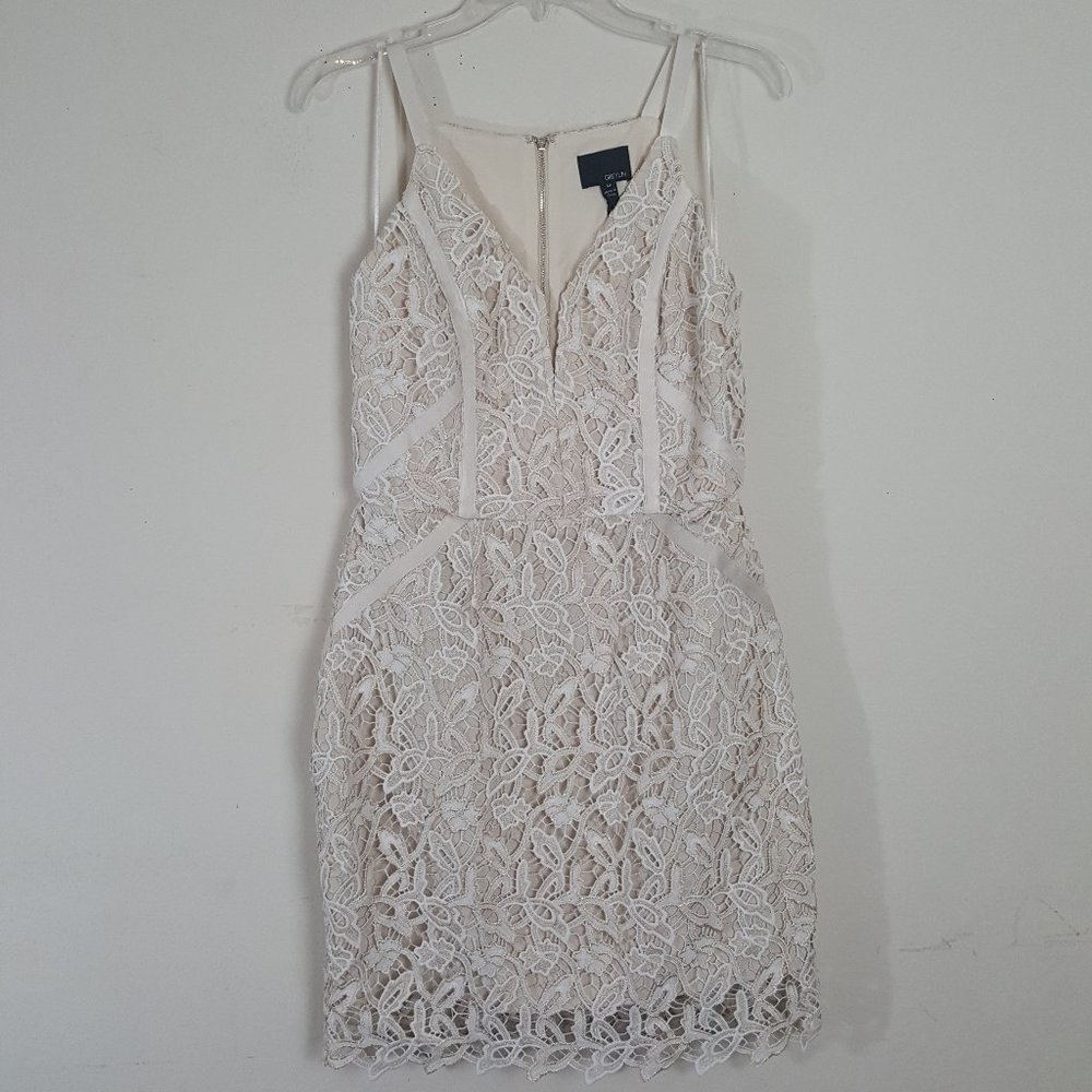 GREYLIN Olivia Lace Dress - Ivory Size M
